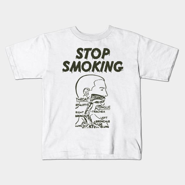 STOP SMOKING Kids T-Shirt by Stevendan